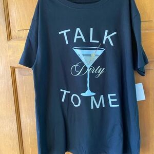 Black Tshirt dirty Martini